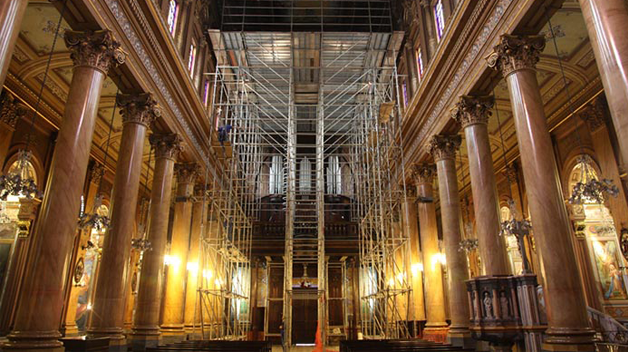 Restauração no Santuário do Sagrado Coração de Jesus – SP